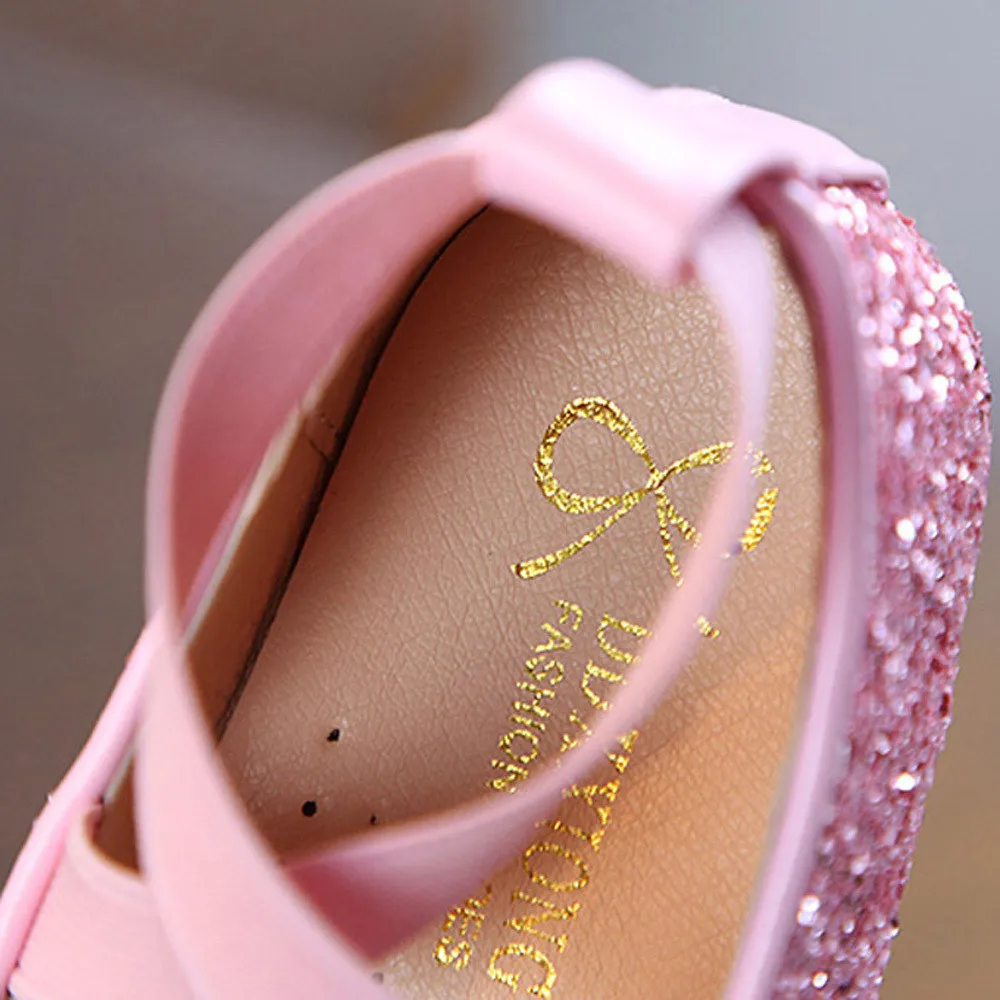 Обувь принцессы с блестками для девочек; Танцевальная обувь для детей; вечерние туфли на день рождения; Повседневная Свадебная обувь;# XTN