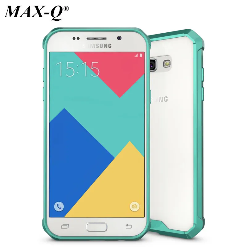 MAX-Q чехол для Samsung galaxy A7 2017 ТПУ + акрил ясно брони задняя крышка полная защита
