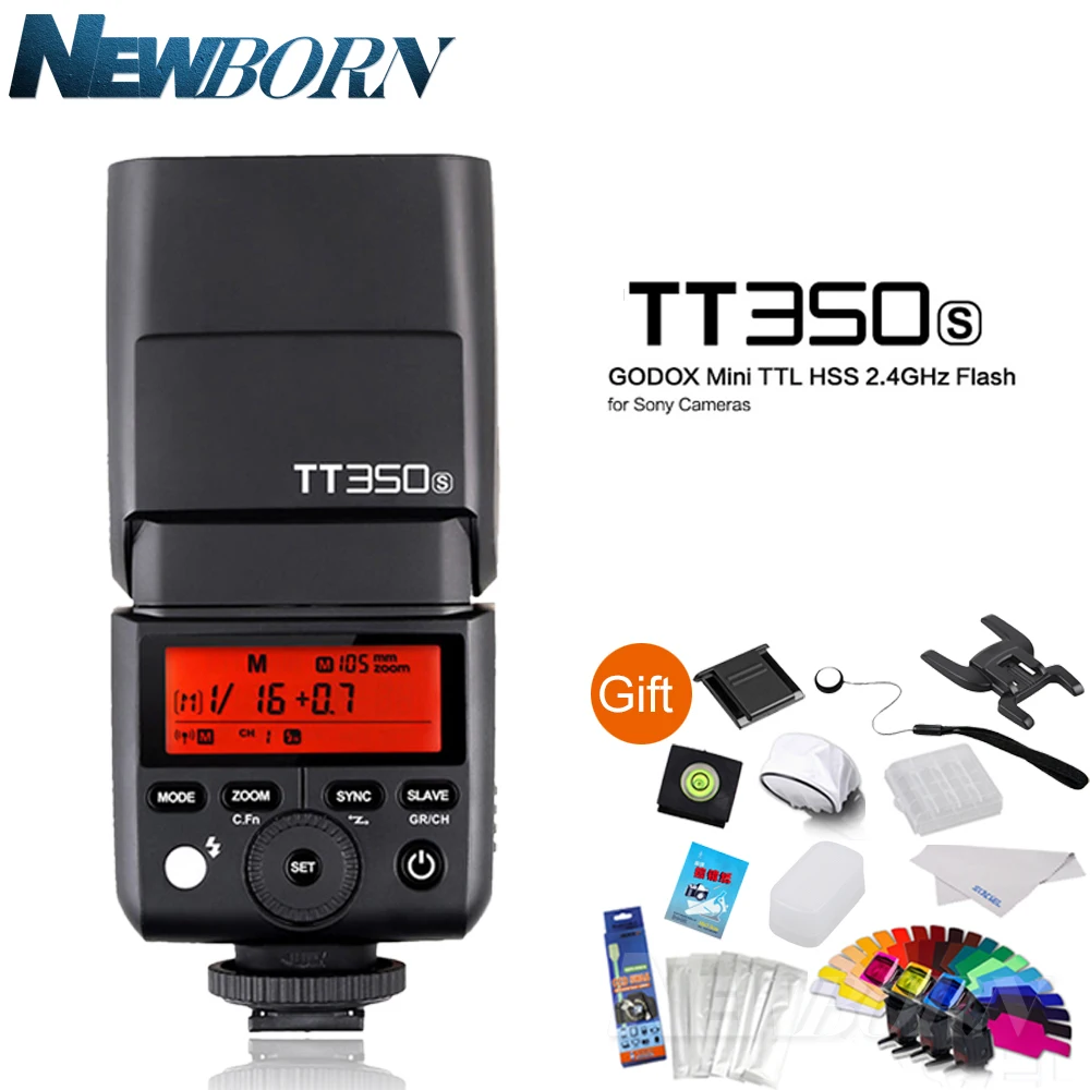 Godox Mini Thinklite TTL TT350S вспышка для камеры sppedlite высокая скорость 1/8000s GN36 цифровой Sony A7