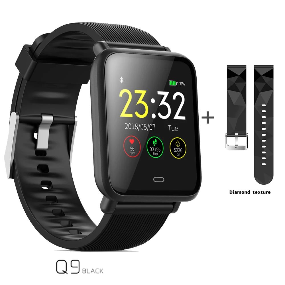 Смарт-часы TimeOwner Q9 с монитором сердечного ритма и артериального давления IP67