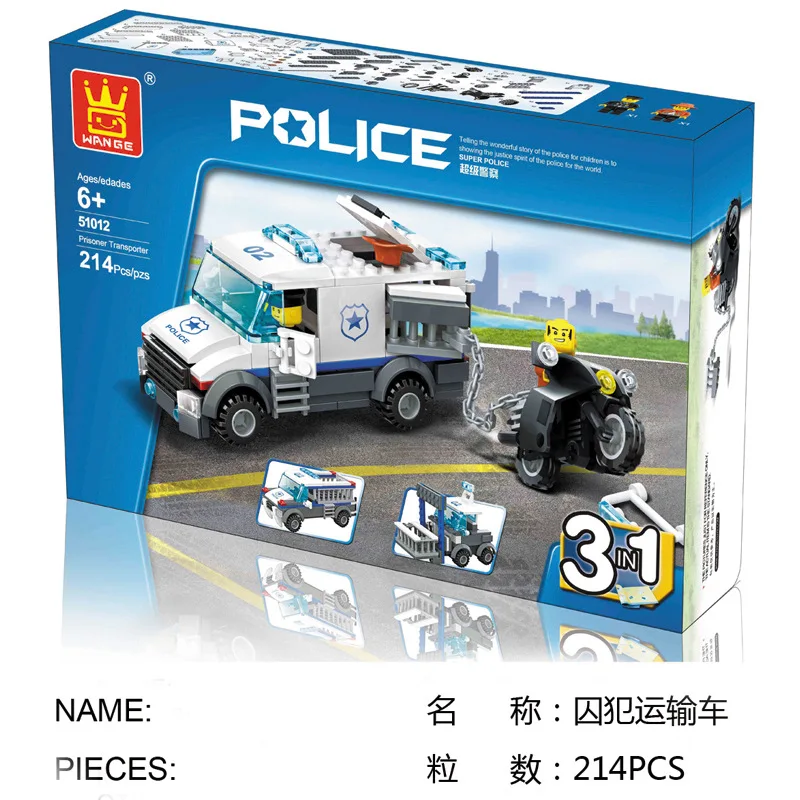 W Model Compatible with Lego W51011-51015 Super Police System Models Building Kits Blocks Toys Hobby Hobbies For Boys Girls W Model Compatible with Lego W51011-51015 Super Police System Models Building Kits Blocks Toys Hobby Hobbies For Boys Girls