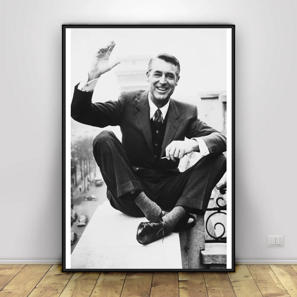 Шелковый постер Cary Grant Art для домашнего декора 12x18 24x36 дюймов|Рисование и