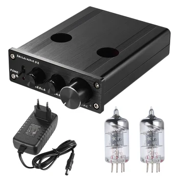 

Mini HiFi 6J1 Vacuum Tube Stereo Audio Pre-amplifier Buffer Preamp Aluminum Alloy with Power Adapter