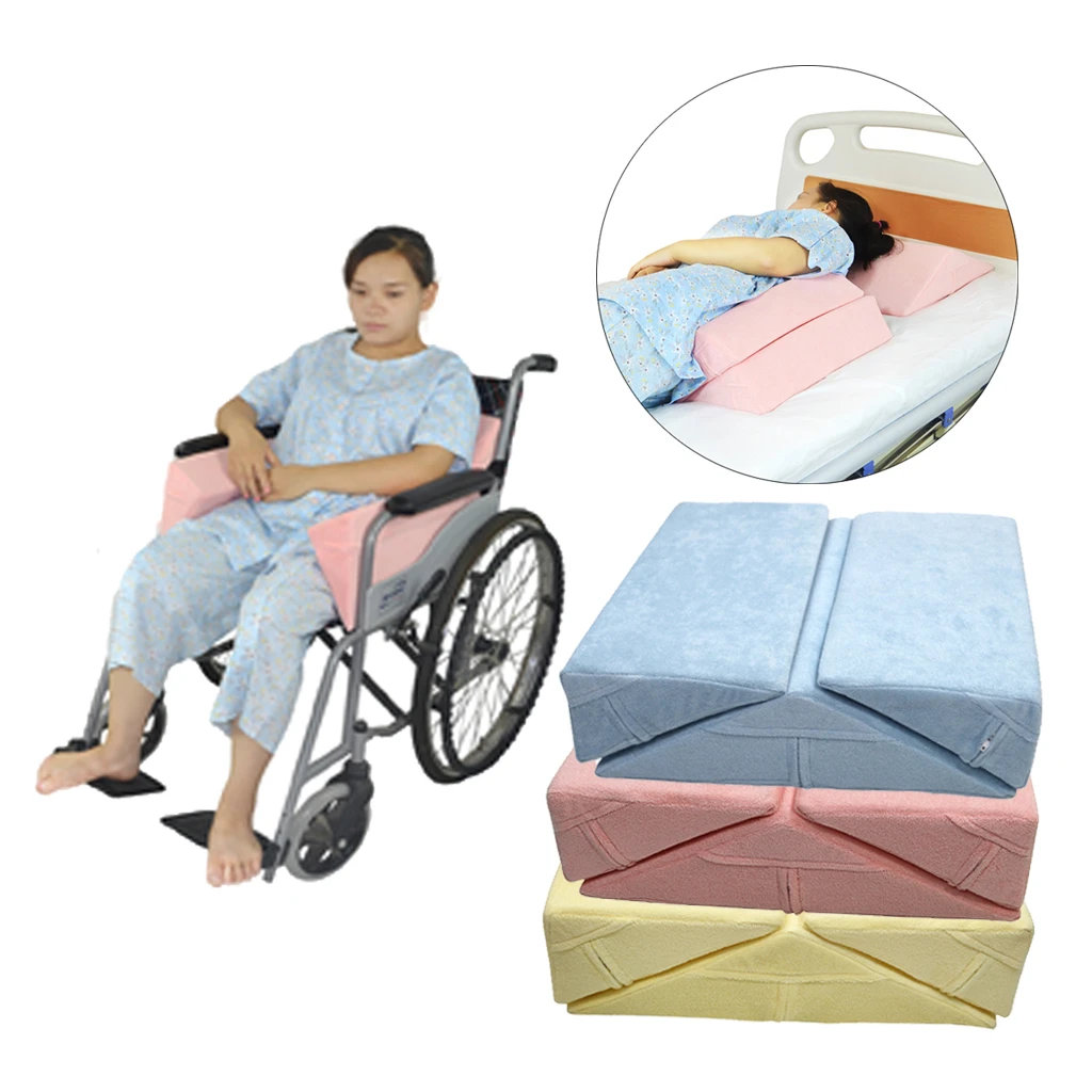 3X Anti Bedridden Patients Elderly Bed Wedge Pillow Support Cushion Pad