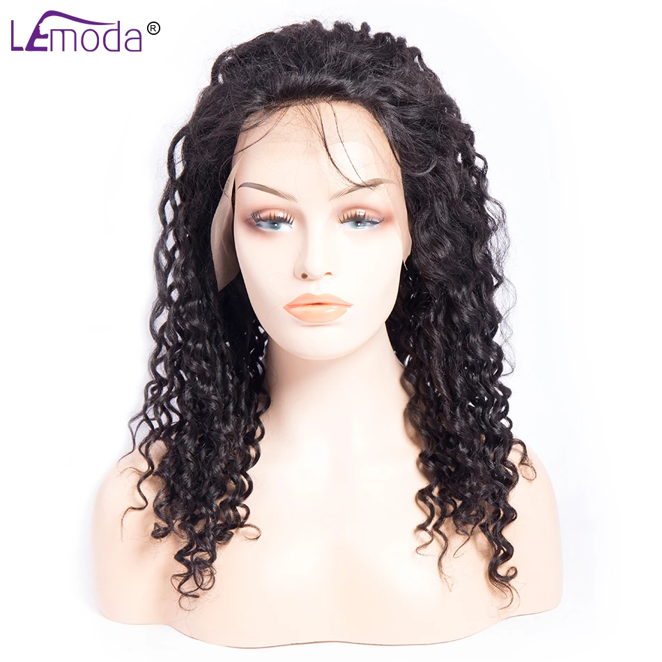 Lemoda Hair 250 Density Lace Front Wigs Peruvian Deep Wave Hair Weave