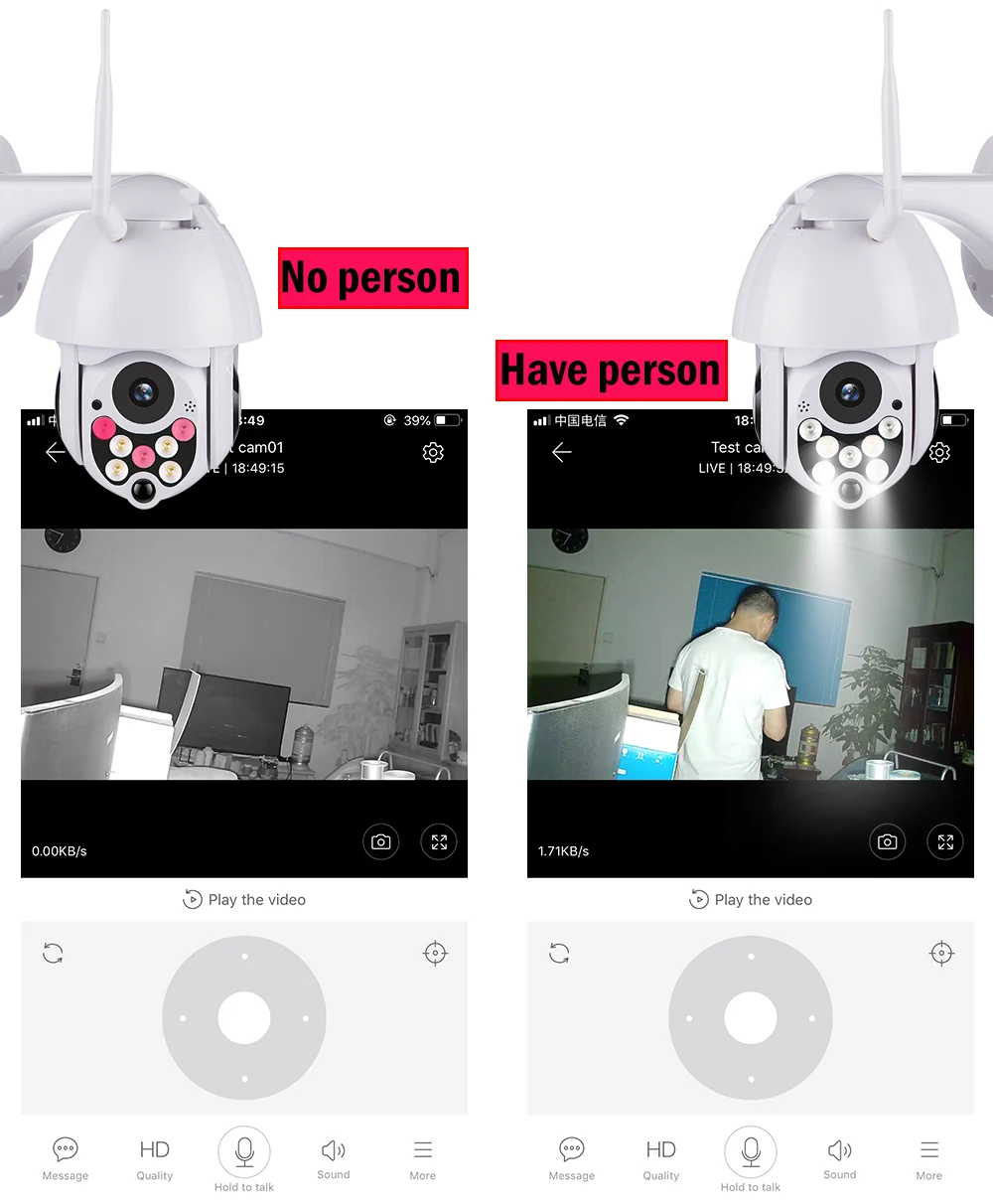 IP камера купольная USAFEQLO 1080P PTZ Wi Fi 1080P|Камеры видеонаблюдения| |
