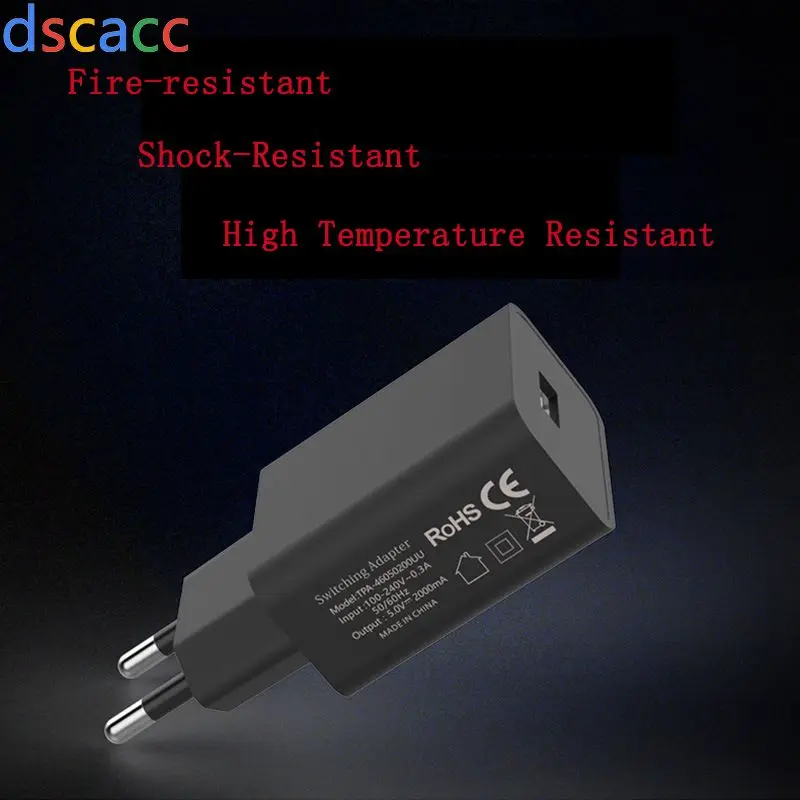 DSCACC 5V 2A USB настенный адаптер питания ЕС Зарядка для смартфона зарядное устройство для huawei 100 шт