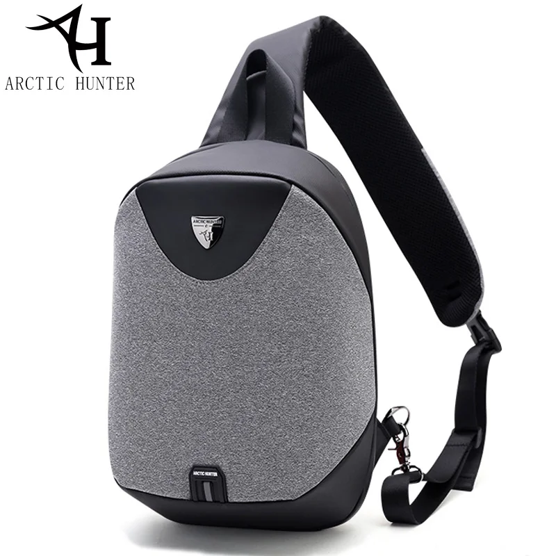 

ARCTIC HUNTER Large Capacity Chest Pack Messenger Bags Men's School Bag 2018 New Modern Male Shoulder Bag Unisex Crossbody Bag