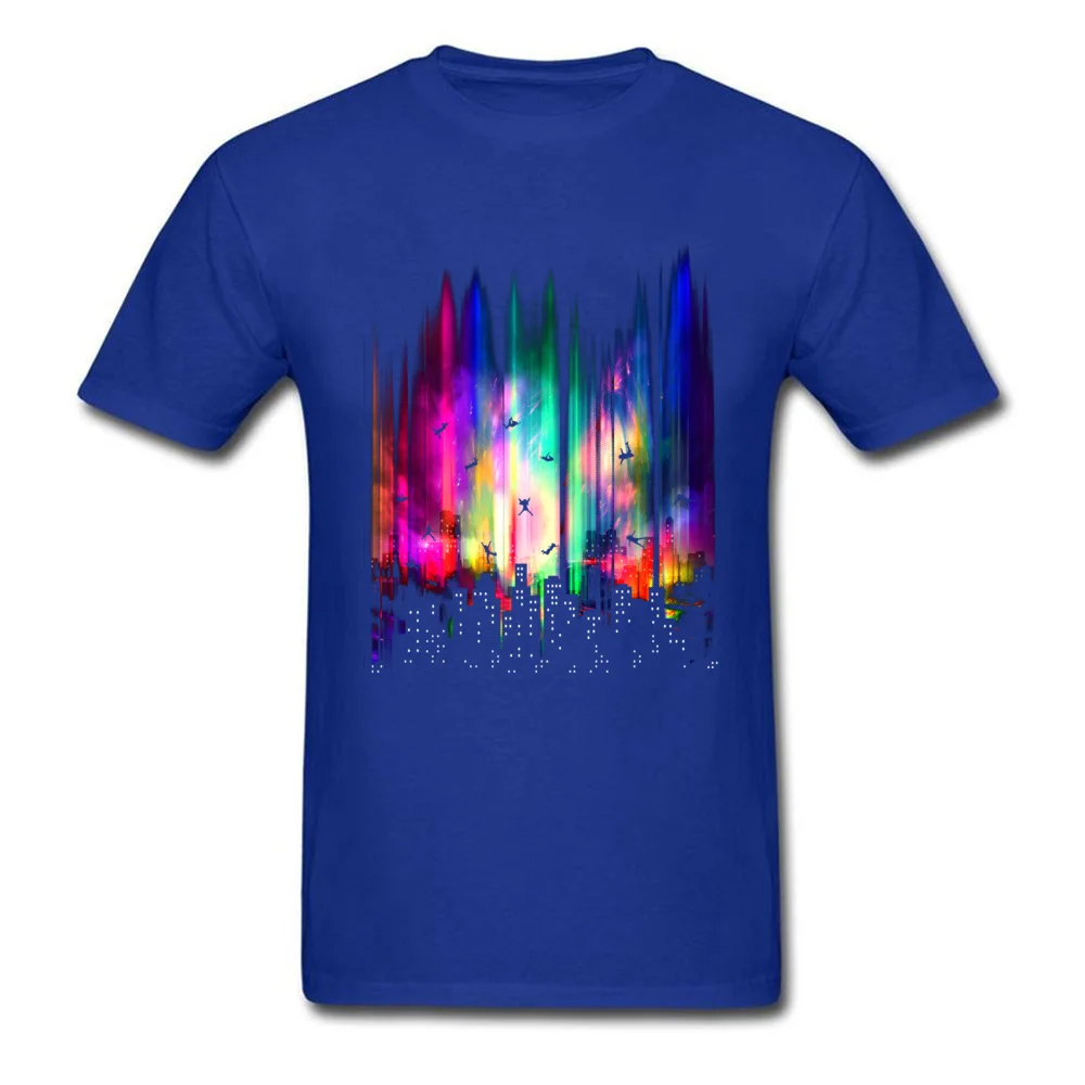 Feel Without Gravity Cotton Fabric Tops & Tees for Men Normal Tshirts Customized Designer Round Collar T-shirts Short Sleeve Feel Without Gravity blue