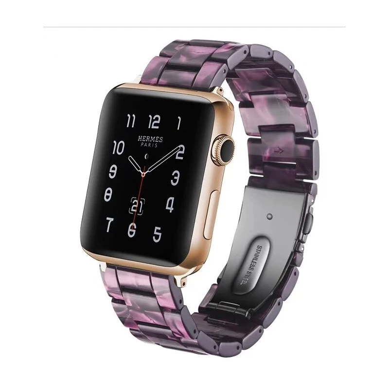 

resin watch strap for apple watch 3 2 1 42mm 38mm iwatch band link bracelet watchband watch accessories watch wrist belt