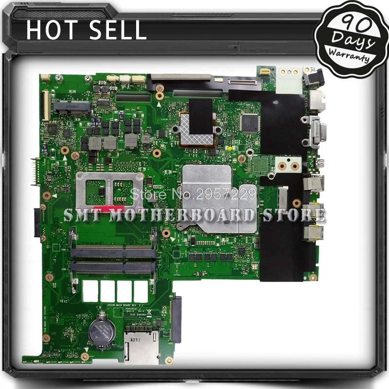 ل ASUS G55V G55VW غير المتكاملة 4 فتحات REV2.0 اللوحة المحمول لوحة النظام اللوحة الرئيسية بطاقة المنطق مجلس اختبارها جيدا s-6