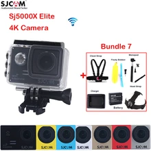 100% Оригинальные SJCAM SJ5000X Elite 2.0 “Экран Wi-Fi NTK96660 30 м Водонепроницаемый Спорт действий Камера автомобиль Mini DVR + различные аксессуары