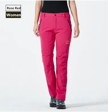 Mujeres deportes al aire libre Softshell elástico Pantalones señoras senderismo camping trekking Pesca Ciclismo Pantalones impermeable transpirable Pantalones