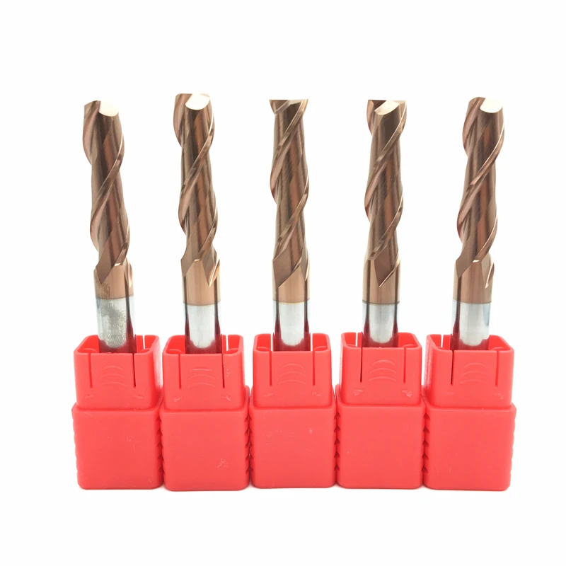 

5PCS END MILL 12mm Long 75mm 100mm 2Flute HRC60 Solid Carbide Spiral End Mills Slotting Milling Cutter Tool Router Bit