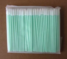 Mini cotonetes de espuma limpa fibra óptica, varas para adaptadores e conectores de limpeza
