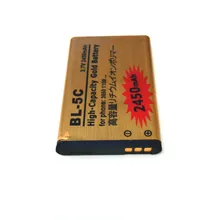 Выстрочка BL-5C 2450 mAh батарея для Nokia 1100 1200 1650 2300 2310 2600 2610 3100 3120 3650 5130 6030 6600 6263 6230 сотовом телефоне