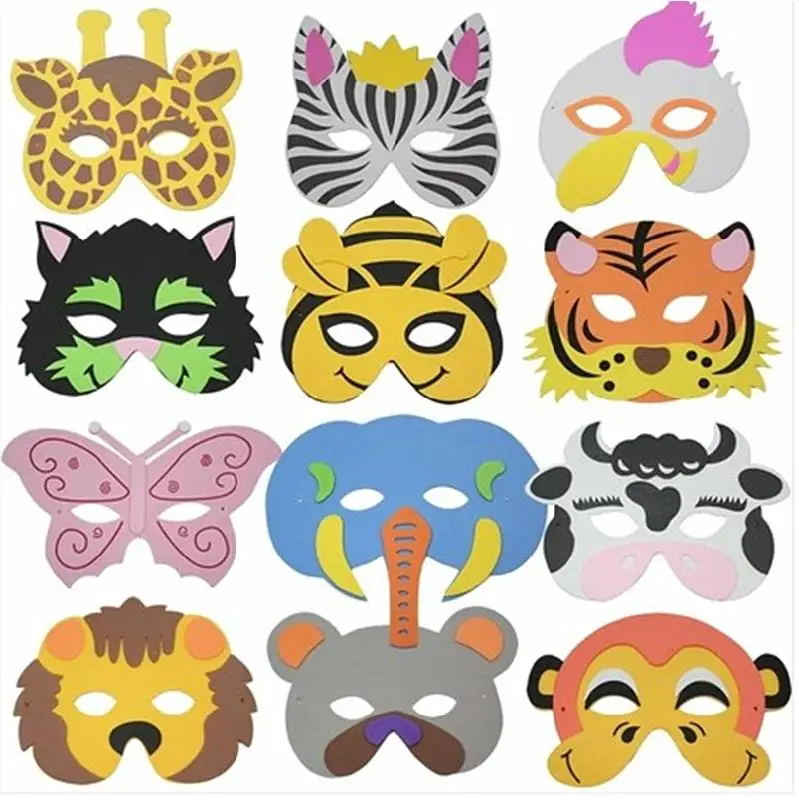 new year animal masks black and white 15pcs child costume masquerade new year animal masks black and white 15pcs child costume masquerade