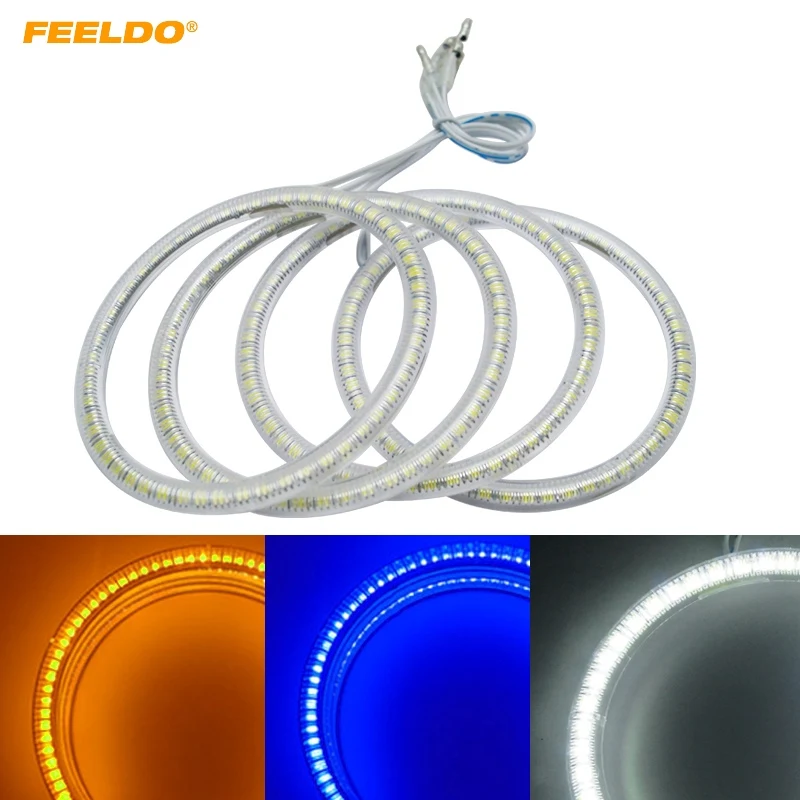 FEELDO 1 комплект Авто SMD ангельские глазки свет Halo кольца DRL для BMW E46 Coupe 2D (04 +)/E46 Cabrio/Z3