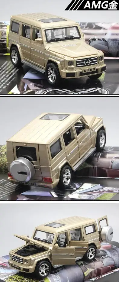 1:30 Diecasts& игрушечные транспортные средства Mercedes G500 модель автомобиля со звуком и светильник коллекция автомобиля игрушки для мальчика Детский подарок brinquedos