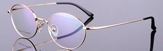 Чашма титановые круглые очки, оптические винтажные оправы для очков, ретро очки по рецепту, светильник, модные студенческие очки - Цвет оправы: Золотой