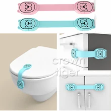 Мультфильм скрытая кнопка ящик замок для шкафа замок холодильник шкаф дверной замок дети ребенок обеспечение безопасности защиты палец