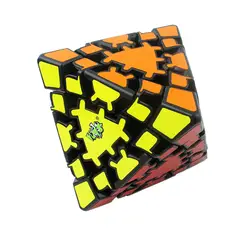 Lan шестерни Octahedron черный Магия кубик-головоломка Скорость Куб обучающий игрушечные лошадки подарки для детей