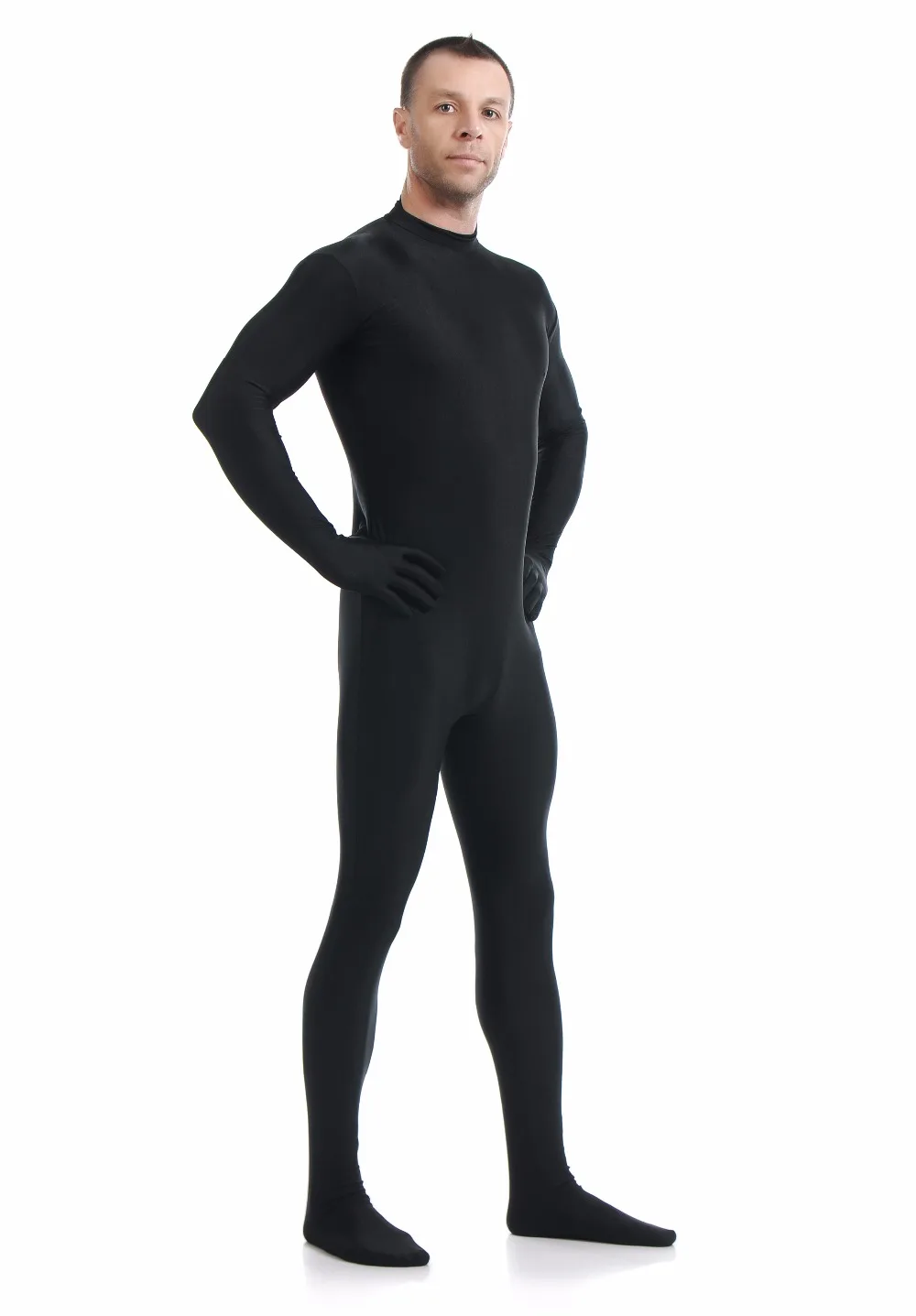 Нейлоновый черный зентай костюм мужской полное тело зентай боди для взрослых вторая кожа боди костюмы суперкостюмы лайкра гимнастическое трико из спандекса