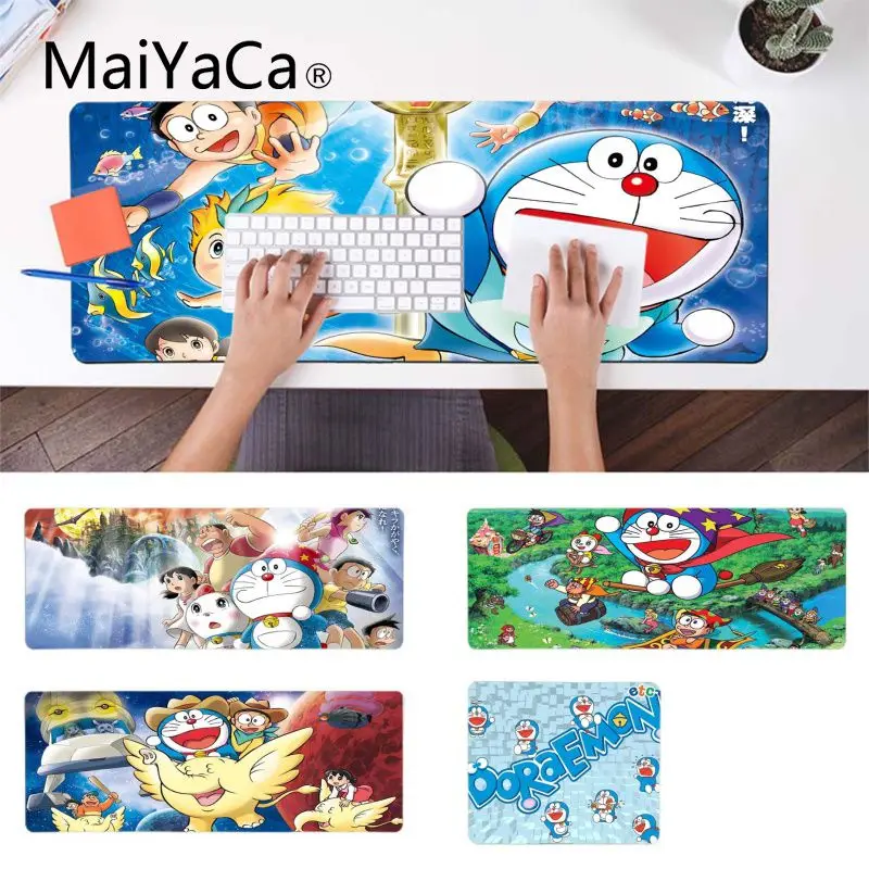 MaiYaCa игровой коврик для мыши Doramon красивый коврик для мышки в стиле аниме Удобная мышка коврик игровая защелка для мыши