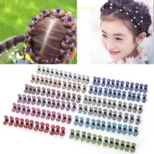 12 шт. женские Мини-заколки-крабы для волос в форме цветка, зажимы для волос, аксессуары для волос M8694