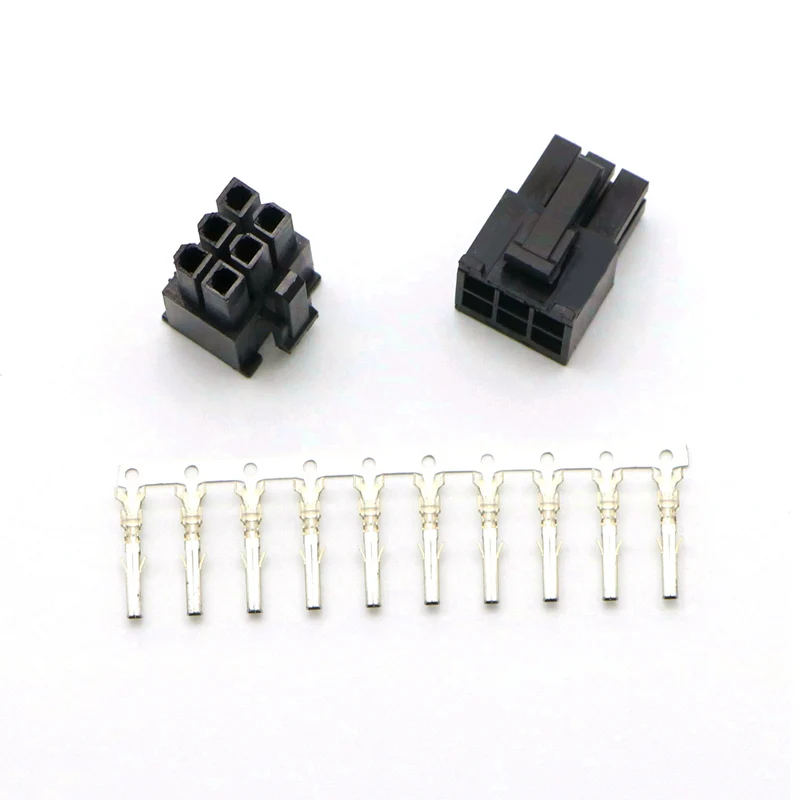 

PSU Modular Power Supply 6Pin Connector with 6pcs Terminal pins for PC Modding