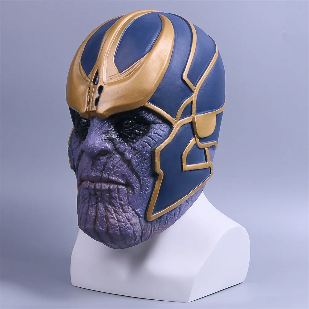 2018 Avengers Infinity War Mask Thanos Mask Cosplay Full Head Latex Super Hero Costume Halloween Party Prop (4)