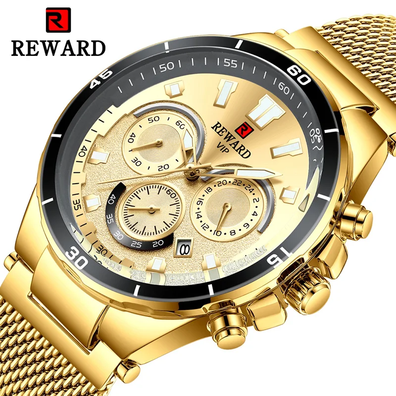 

Top Luxury Men Watch Chronograph Date Stainless Steel Army Military Watches Sports Waterproof Male Quartz Watch Relojes Hombre