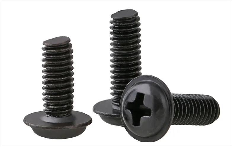 

Round head screws washer cap M2 M2.5 M3 M4 M3*5 screws PC CD-ROM drive Screw carbon steel black PWM screws