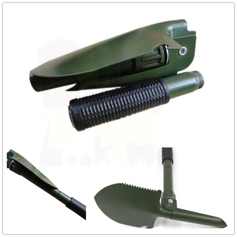 Mini Multi function Folding Camping Shovel Survival Trowel Dibble Pick Outdoor tool Wholesale