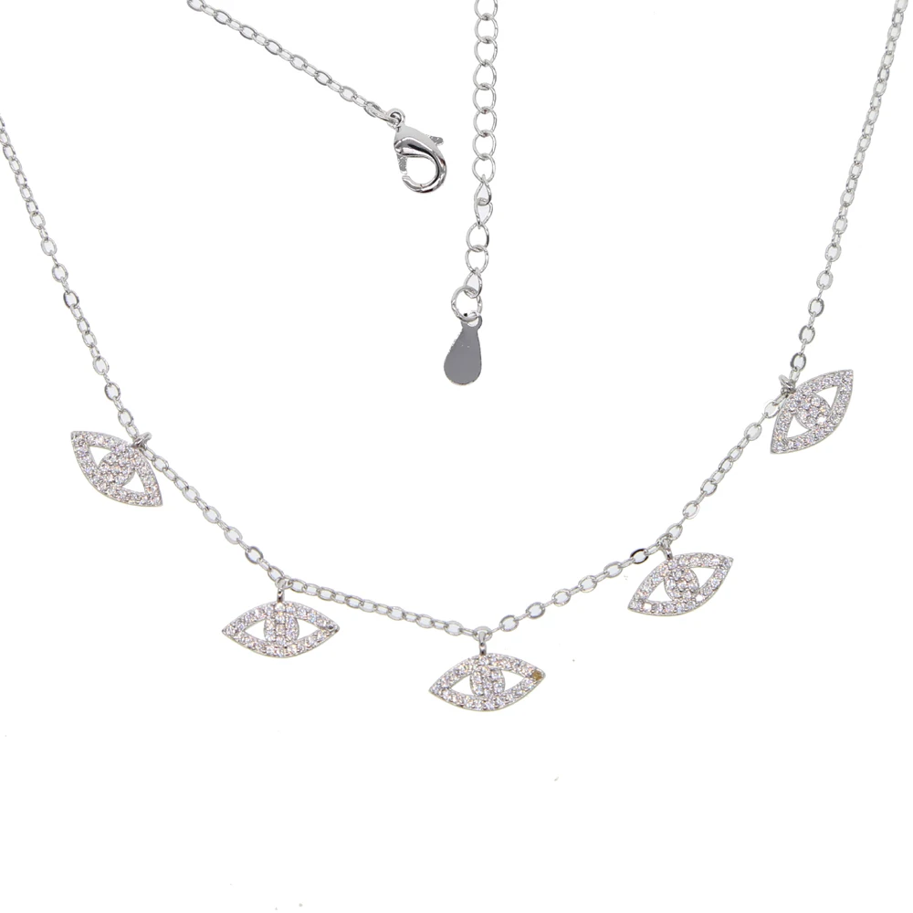 32+ 8 см колье ожерелья Колье Моана счастливый кулон от сглаза ожерелье проложить Прозрачный камень модные украшения для женщин