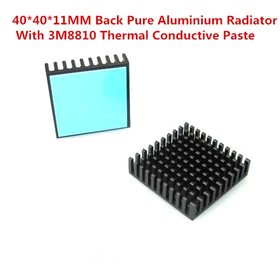 2PCS Custom Heatsink 40*40*10MM Back Pure Aluminium Radiator With