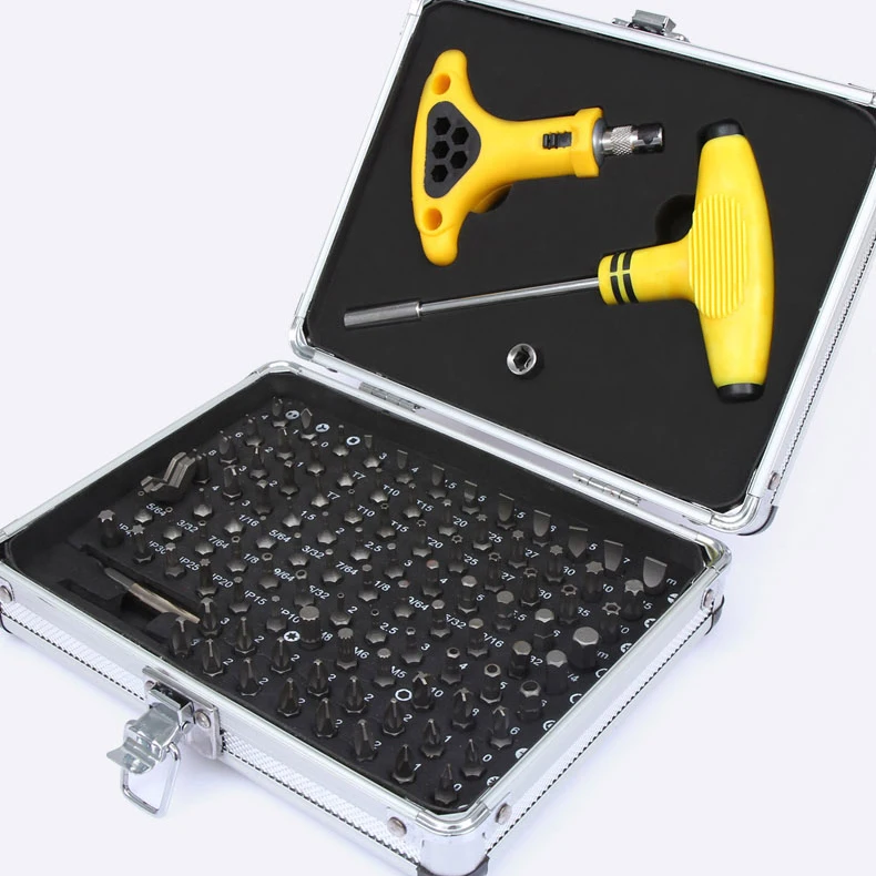 

105 In 1 Screwdriver Bit Household Appliances Maintenance Tools Electronics Maintenance Ratchet Screwdriver Tool Set