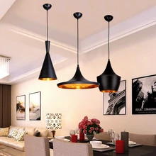 Black/White/Gold ABC Pendant Lights(Tall,Fat and Wide)Tom Musical Instrument Hanging Pendant Lamp Light For Restaurant Lamp Bar