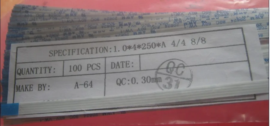 

FFC 1.0pitch 4pin 250mm long type A Flexible Flat Cable For TTL LCD DVD Computer Printer Apple iMac 27" sync cable