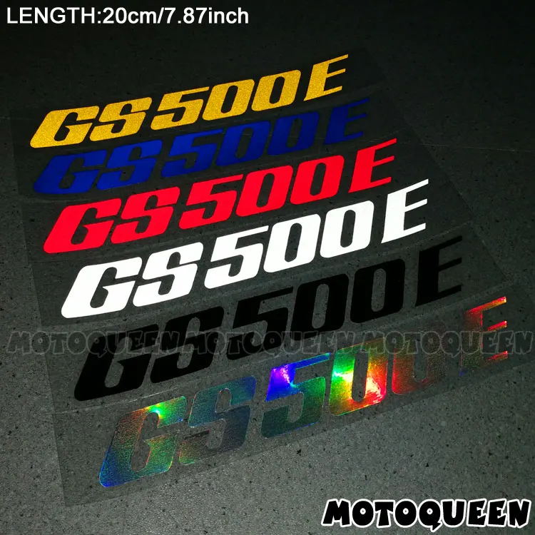 

2PCS Reflective Motorcycle Wheels Fairing Helmet Side Tank Pad Decoration Logo Label Stickers Decals For SUZUKI GS500E GS 500E