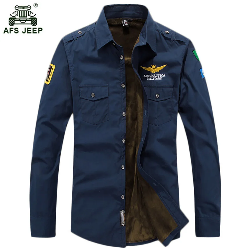 Зимние мужские рубашки с длинным рукавом Camisa masculina руно лайнер повседневные