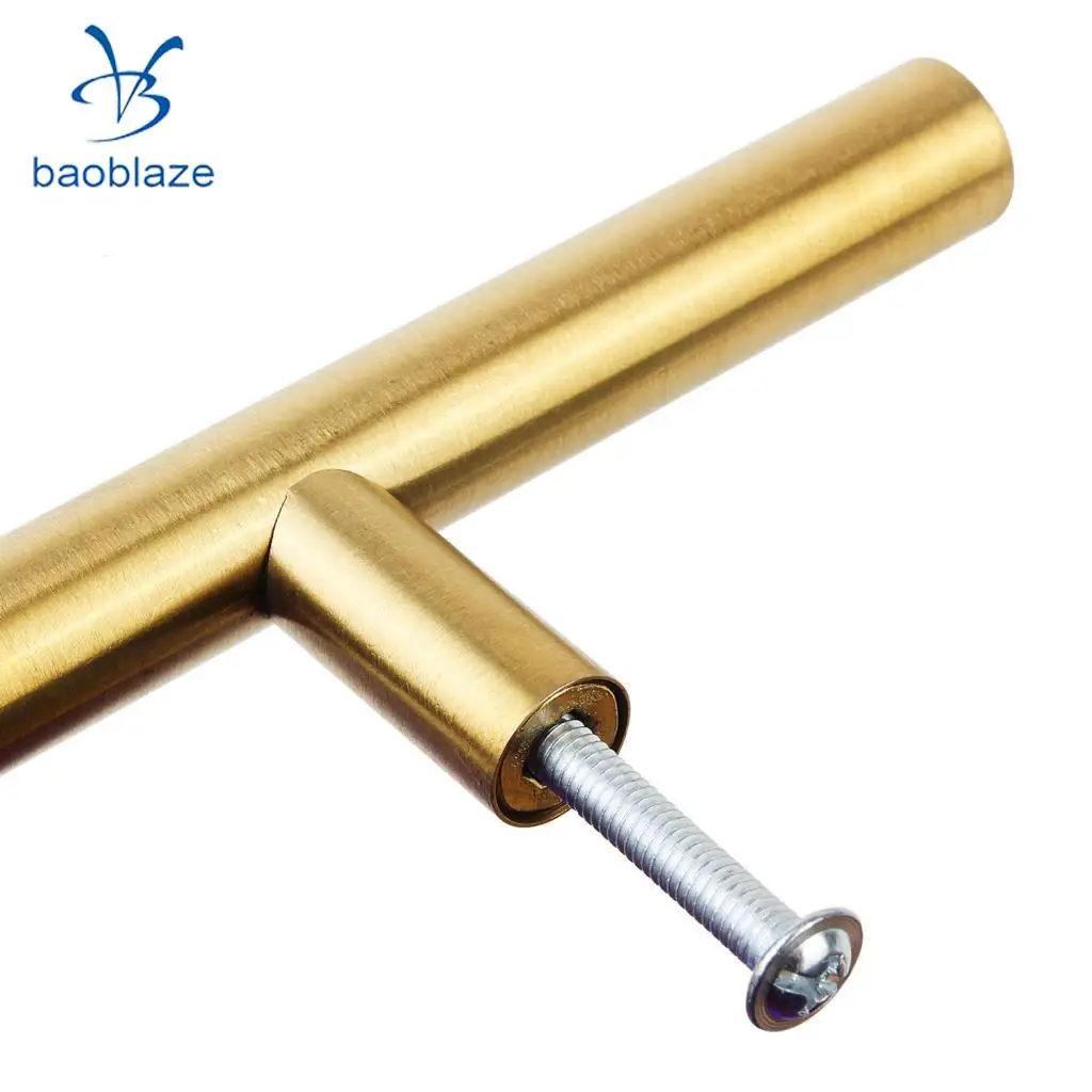 Single/Double Hole Brushed Stainless Steel Cabinet Knobs Pull Door Cupboards Drawers Furniture Handles 50mm/100mm Overall Length
