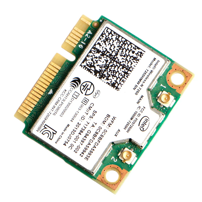 Intel wireless-N 7260HMW BN Половина Mini PCIe PCI-Express WLAN wifi карта модуль