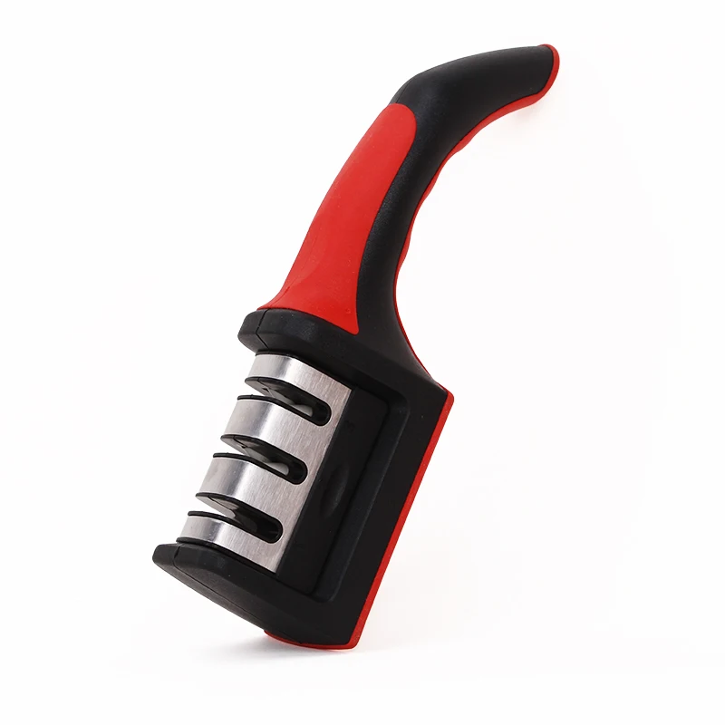 

[Video] 1 pcs 2/3 stages ceramic functions knife sharpener sharpening stone knife kitchen tools Professional grinding