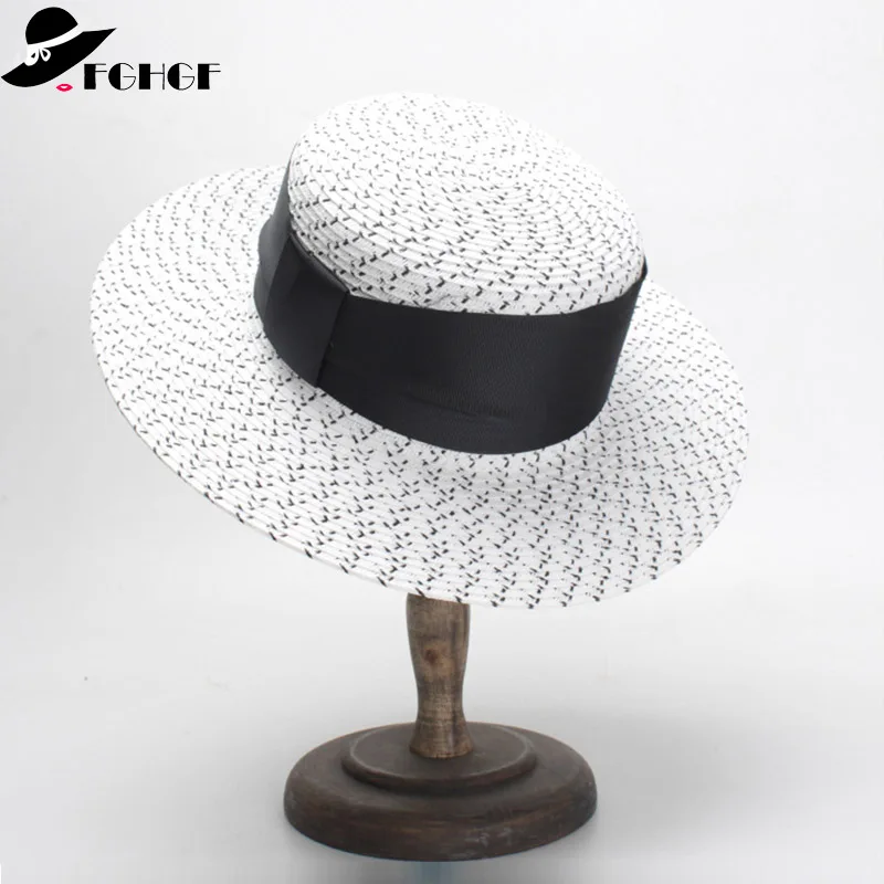 boater hat white