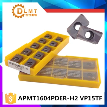 

50Pcs/Set R0.8 Indexable Carbide Inserts APMT1604PDER H2 VP15TF APMT1604PDER M2 VP15TF Carbide Inserts For CNC Nc Tool