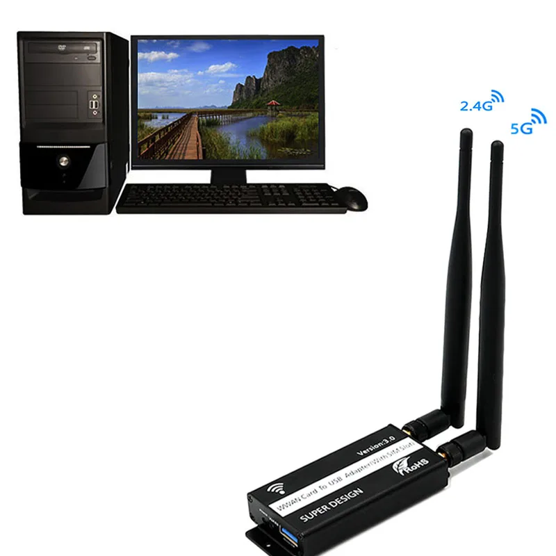 USB wifi адаптер NGFF M2 2,4 GHz/5 ГГц адаптер сетевой карты с sim-карты слот для WWAN/LTE/GSM/gps/4G модуль для ноутбука