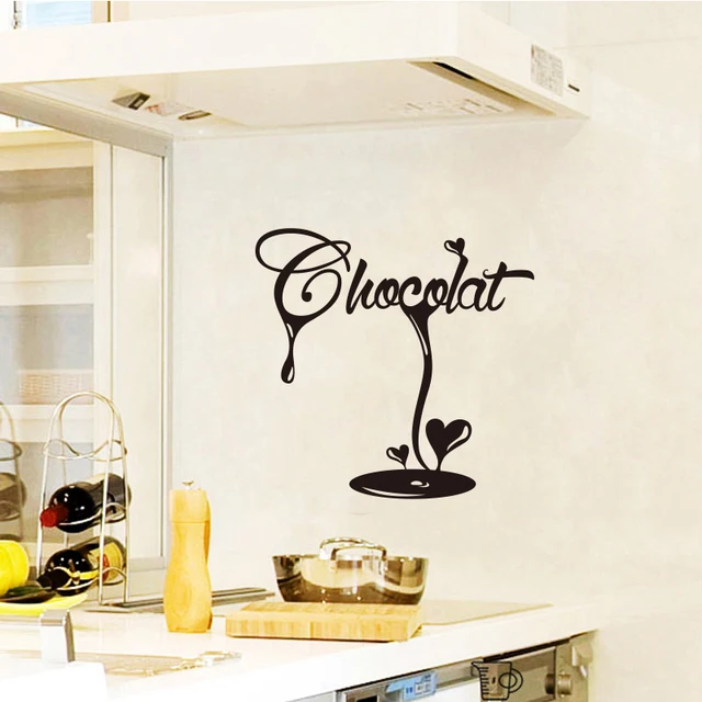 sticker french latte chocolate fudge vinyl wall decal wallpaper