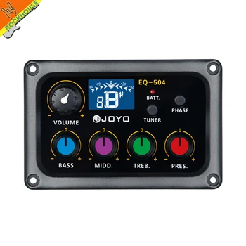 

JOYO EQ-504 Folk guitarra 4 Band EQ Acoutsic guitar Equalizer high sensibility Presence adjustable with tuner free shipping