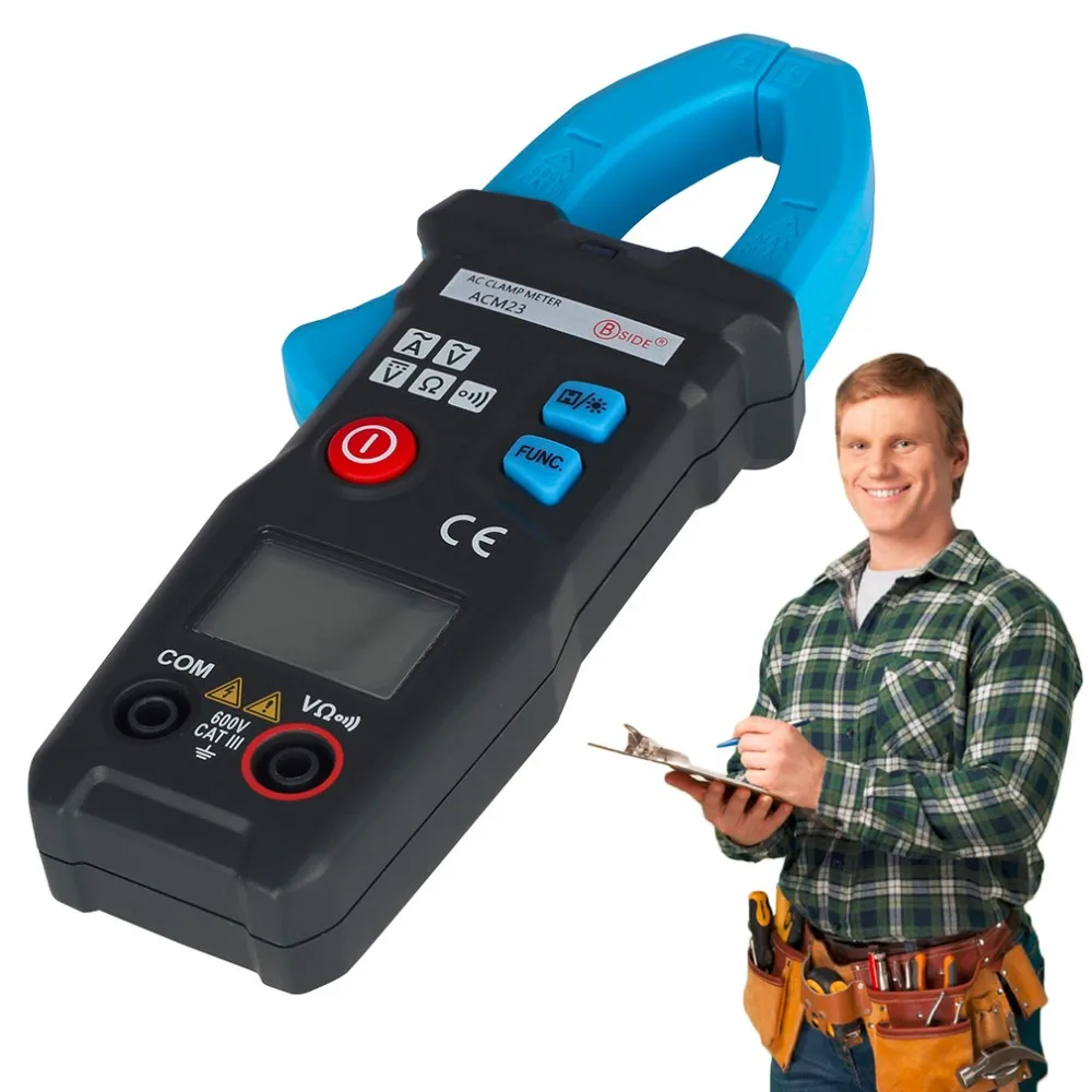 

ACM24 Intelligent Digital Clamp Meter Multimeter AC DC Current Volt Tester
